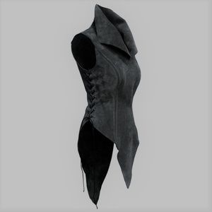 medieval fantasy larp cosplay suede vest jerkin